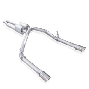 GMC Sierra Performance Exhaust - Stainless Works - Cat Back, Under Bumper Exit - `07-`18